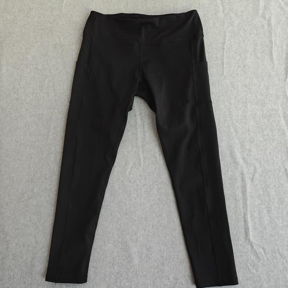 iuga Leggings Womens XXL Black Ankle High Waist Pockets Yoga Gym Training